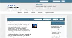 Desktop Screenshot of klever-anzeigenmarkt.de